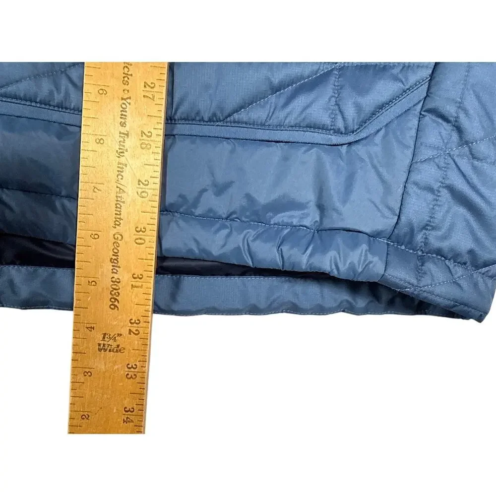 Adidas Terrex Jacket Hooded Mens 2XL Blue Puffer Quilted Insulated‎ Lightweight
